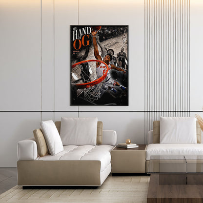 Flex Designs Poster The Hand of OG Anunoby Spotlight 5 x 7" Home Goods - Sports  Poster