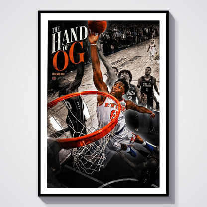 Flex Designs Poster The Hand of OG Anunoby Spotlight 8 x 10" Home Goods - Sports  Poster