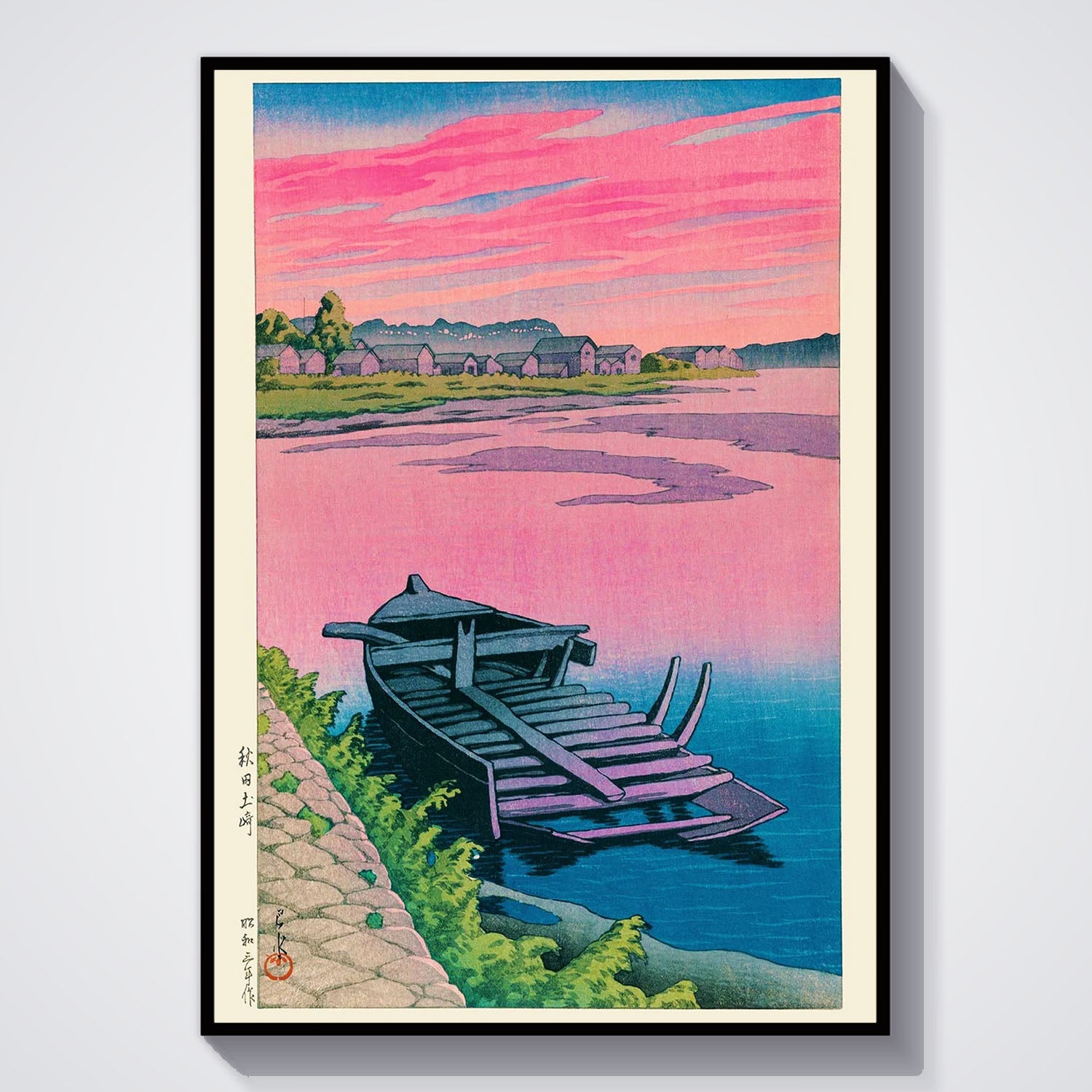 Flex Designs Poster Akita Tsuchizaki by Kawase Hasui 11 x 17" Home Goods - Artist Artwork  Poster