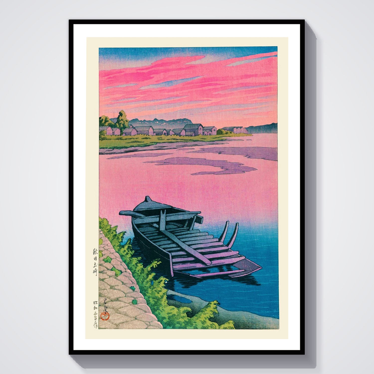 Flex Designs Poster Akita Tsuchizaki by Kawase Hasui 5 x 7" Home Goods - Artist Artwork  Poster