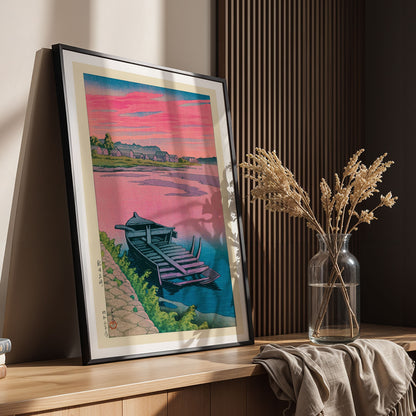 Flex Designs Poster Akita Tsuchizaki by Kawase Hasui 11 x 17" Home Goods - Artist Artwork  Poster