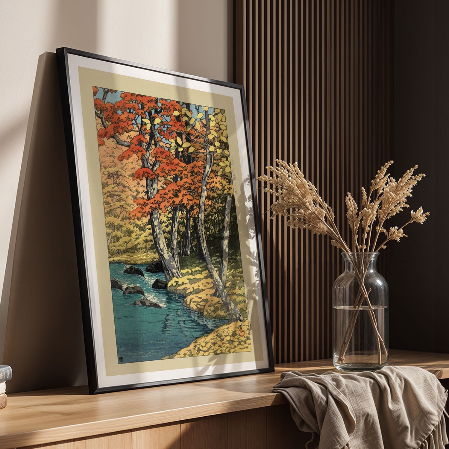 Flex Designs Poster Autumn In Oirase by Kawase Hasui 11 x 17" Home Goods - Artist Artwork  Poster