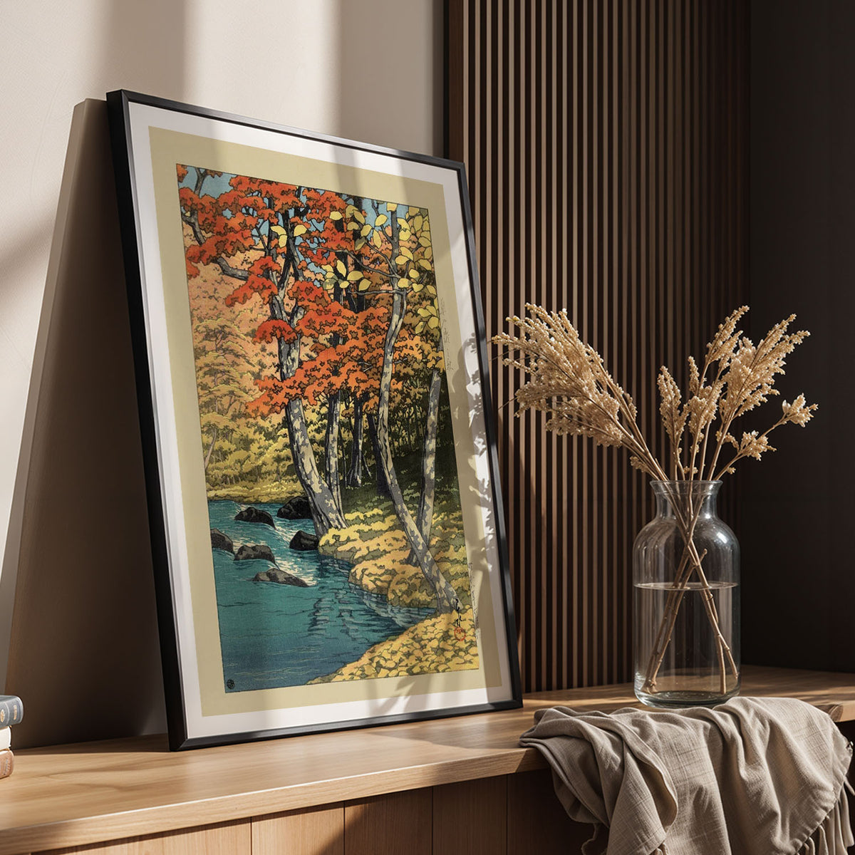 Flex Designs Poster Autumn In Oirase by Kawase Hasui 11 x 17" Home Goods - Artist Artwork  Poster