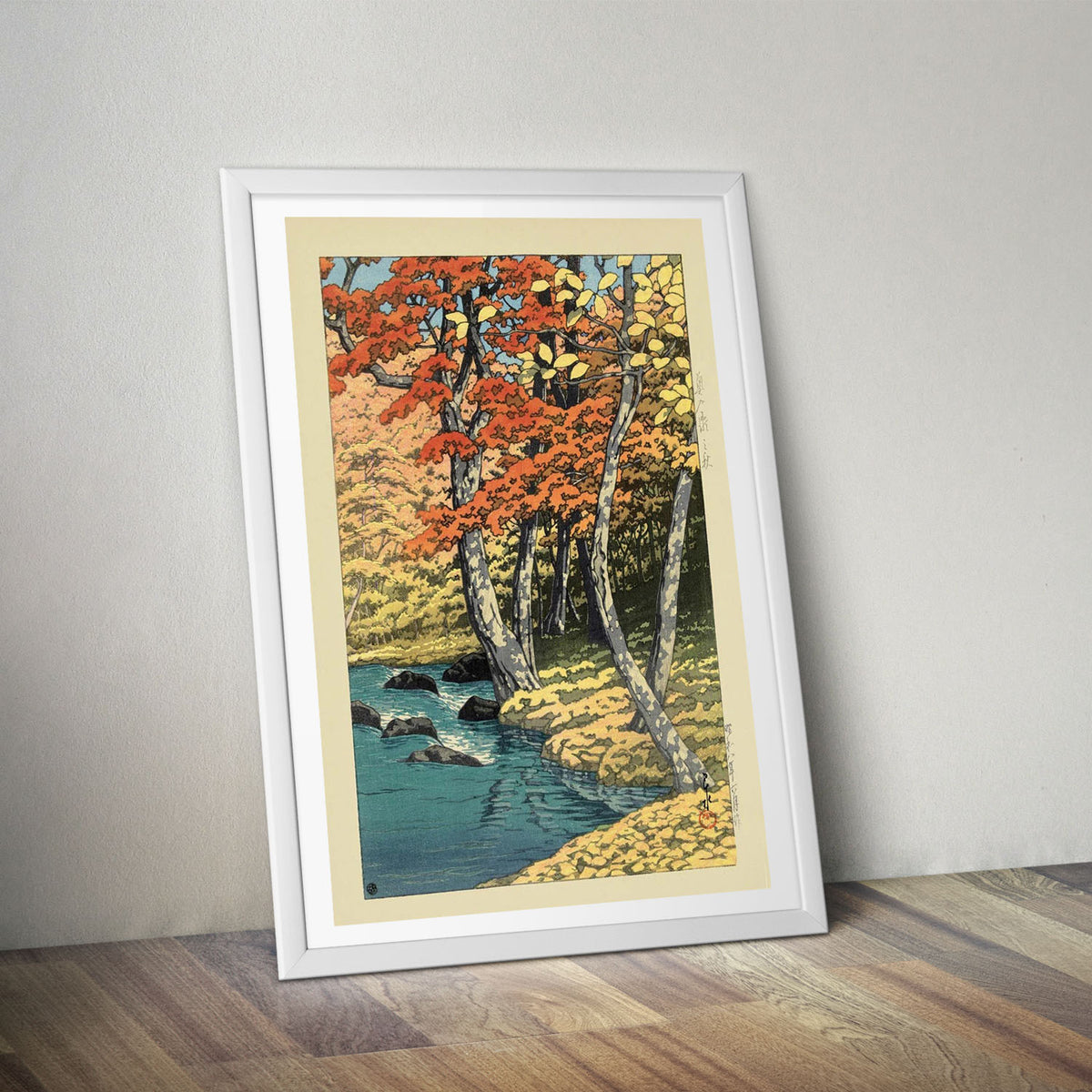 Flex Designs Poster Autumn In Oirase by Kawase Hasui 5 x 7" Home Goods - Artist Artwork  Poster