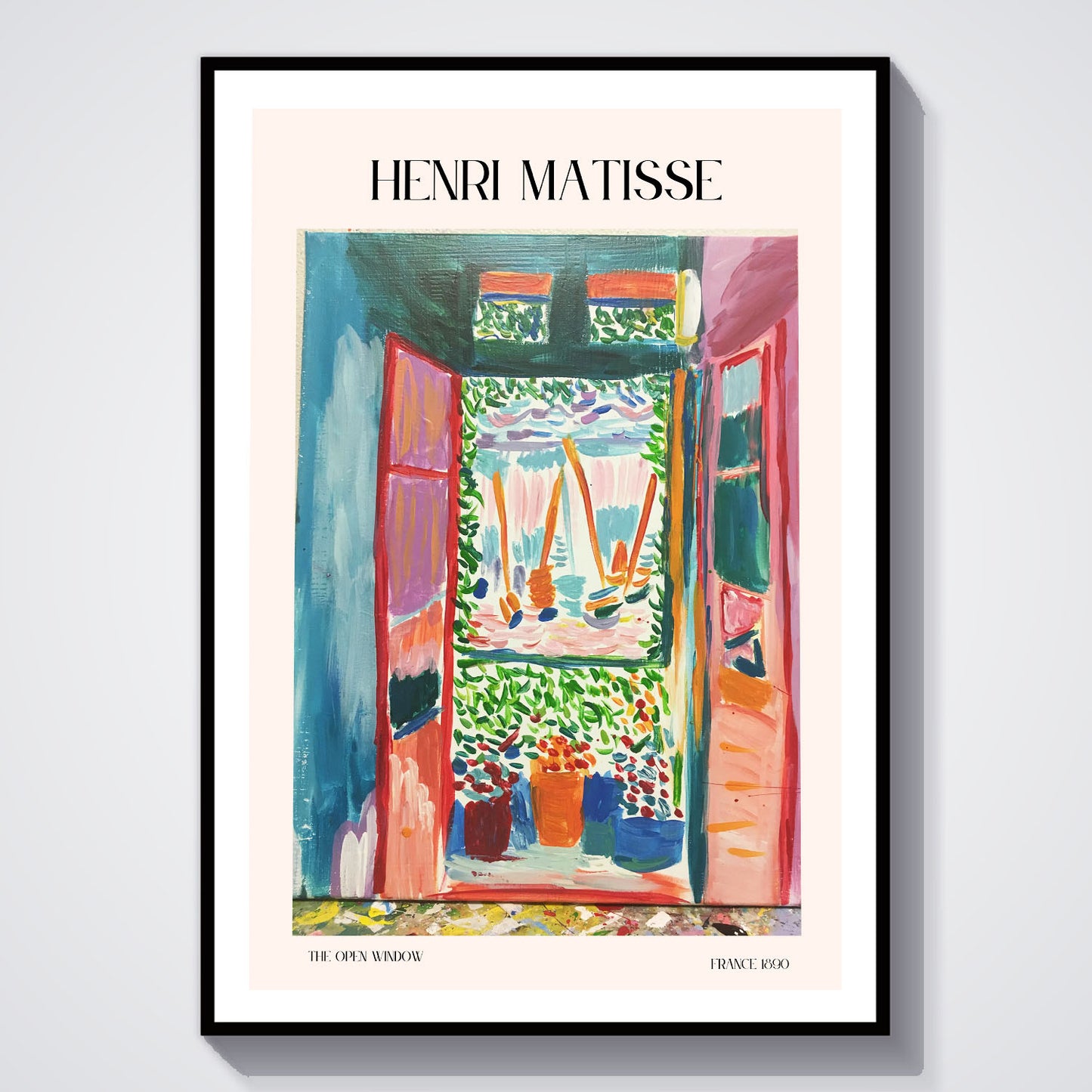 Flex Designs Poster The Open Window by Henri Matisse 5 x 7" Home Goods - Artist Artwork  Poster
