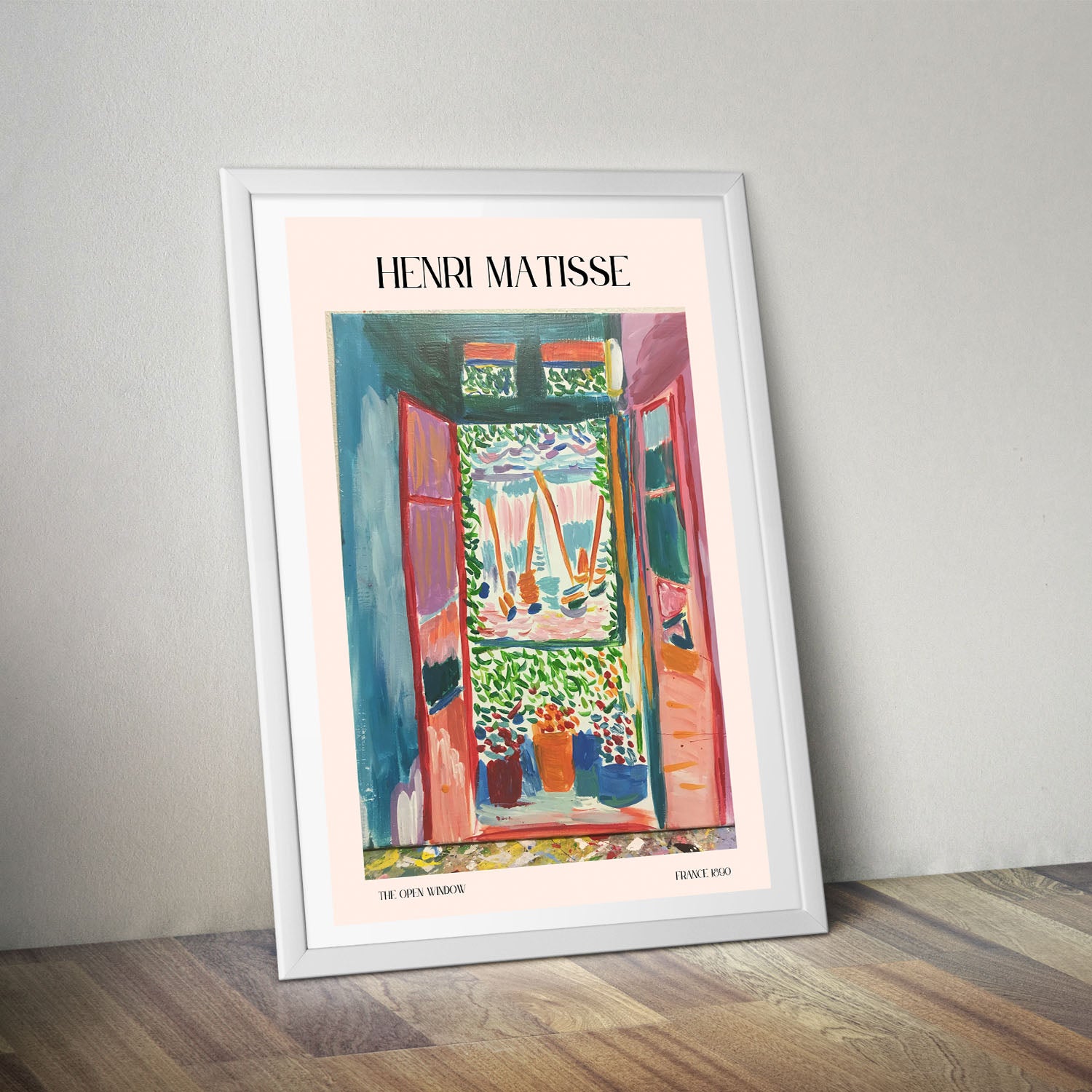 Flex Designs Poster The Open Window by Henri Matisse 5 x 7" Home Goods - Artist Artwork  Poster