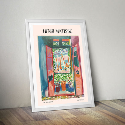 Flex Designs Poster The Open Window by Henri Matisse 5 x 7" Home Goods - Artist Artwork  Poster