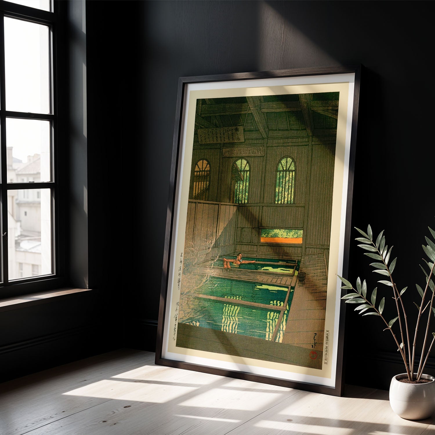 Flex Designs Poster Joshu Hoshi Onsen by Kawase Hasui 5 x 7" Home Goods - Artist Artwork  Poster