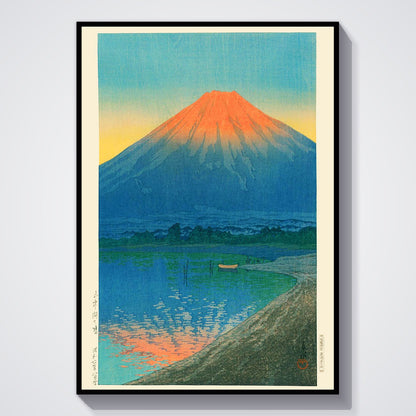 Flex Designs Poster Lake Yamanaka and Mt Fuji by Kawase Hasui 11 x 17" Home Goods - Artist Artwork  Poster