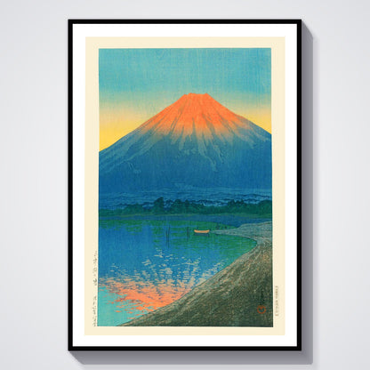 Flex Designs Poster Lake Yamanaka and Mt Fuji by Kawase Hasui 5 x 7" Home Goods - Artist Artwork  Poster