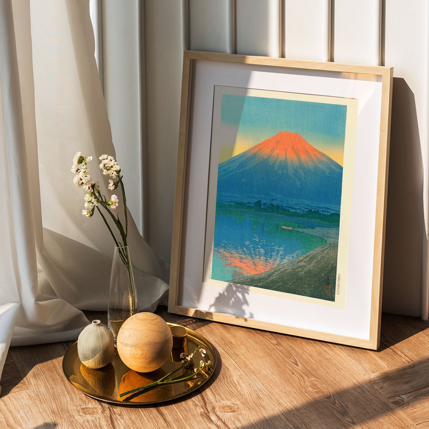 Flex Designs Poster Lake Yamanaka and Mt Fuji by Kawase Hasui 5 x 7" Home Goods - Artist Artwork  Poster
