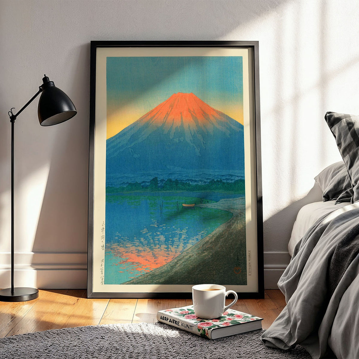 Flex Designs Poster Lake Yamanaka and Mt Fuji by Kawase Hasui 11 x 17" Home Goods - Artist Artwork  Poster