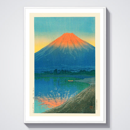 Flex Designs Poster Lake Yamanaka and Mt Fuji by Kawase Hasui 5 x 7" Home Goods - Artist Artwork  Poster