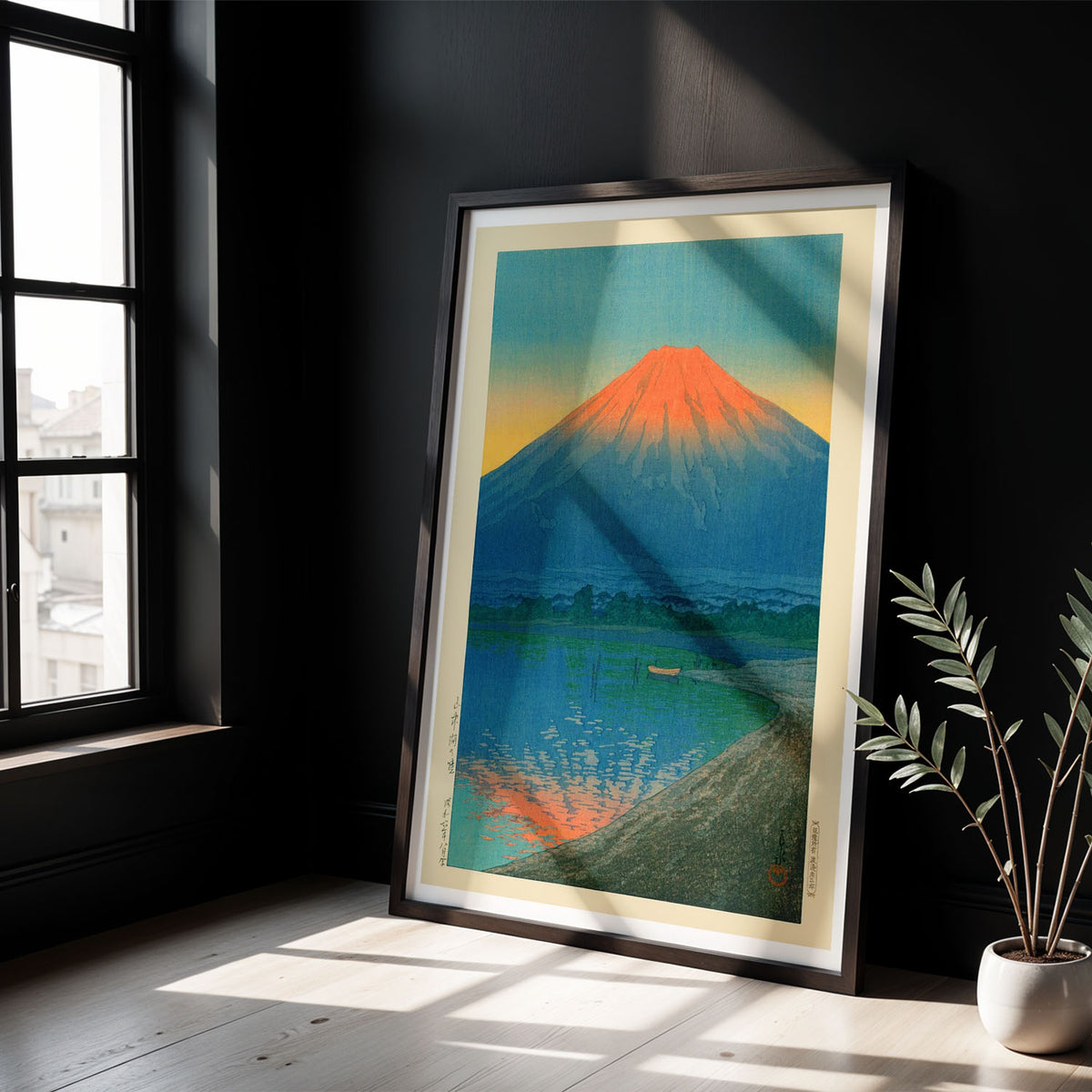 Flex Designs Poster Lake Yamanaka and Mt Fuji by Kawase Hasui 5 x 7" Home Goods - Artist Artwork  Poster
