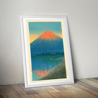 Flex Designs Poster Lake Yamanaka and Mt Fuji by Kawase Hasui 5 x 7" Home Goods - Artist Artwork  Poster