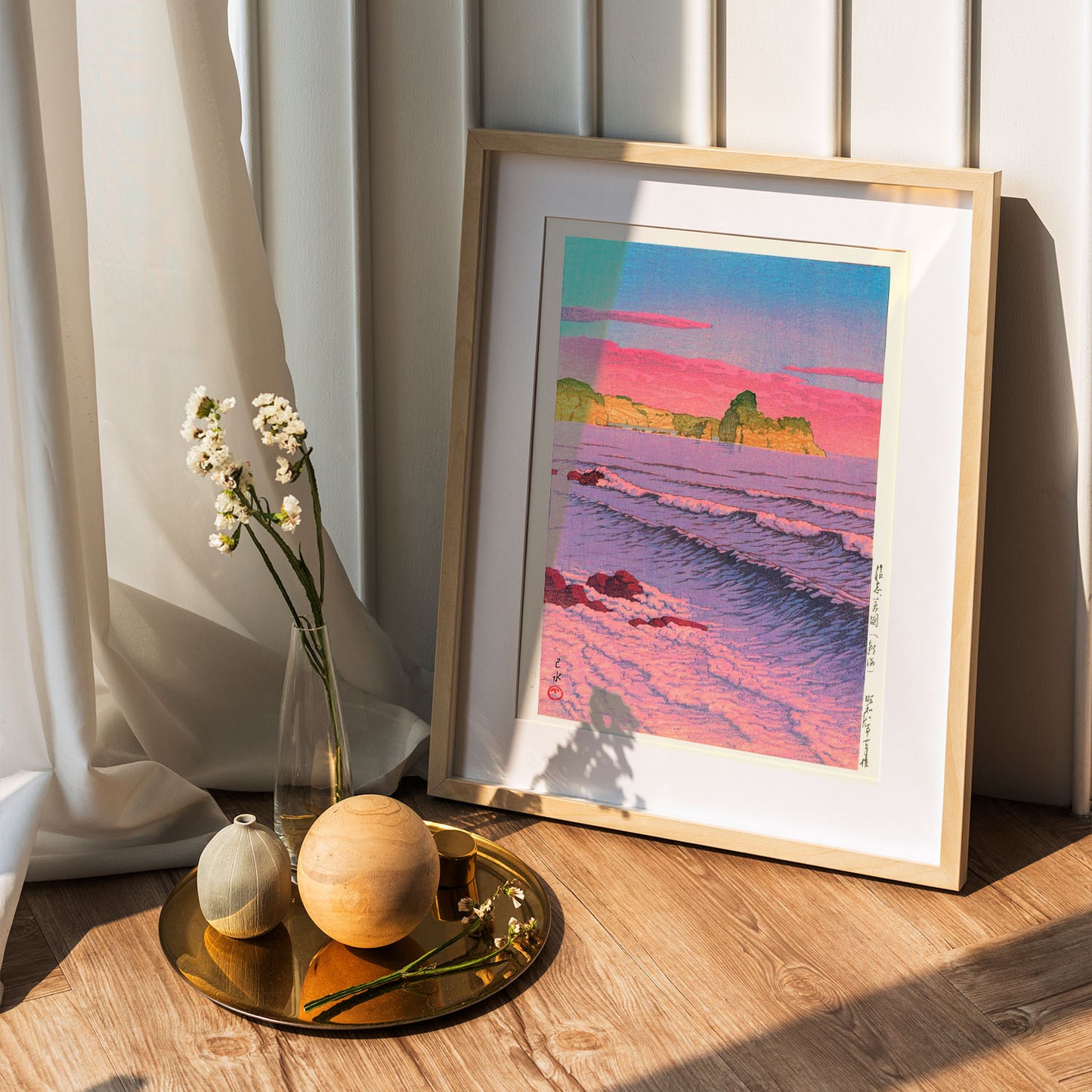Flex Designs Poster Morning Sea At Shiribeshi by Kawase Hasui 5 x 7" Home Goods - Artist Artwork  Poster