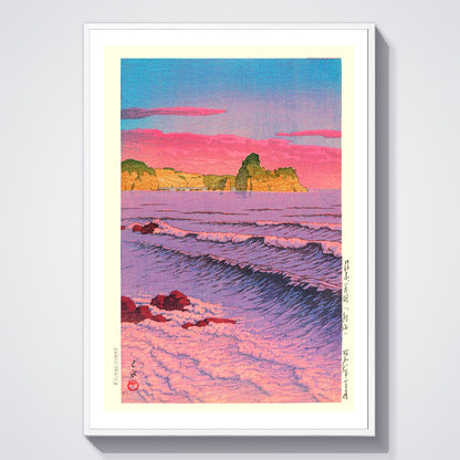 Flex Designs Poster Morning Sea At Shiribeshi by Kawase Hasui 5 x 7" Home Goods - Artist Artwork  Poster