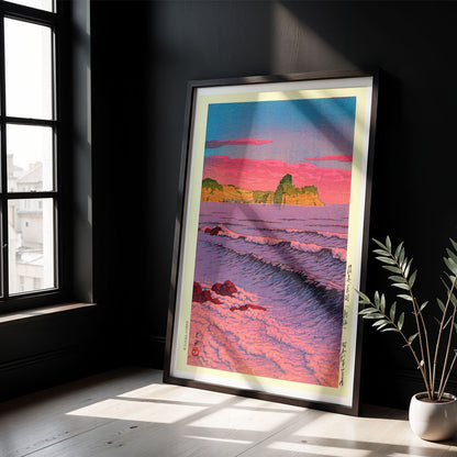 Flex Designs Poster Morning Sea At Shiribeshi by Kawase Hasui 5 x 7" Home Goods - Artist Artwork  Poster