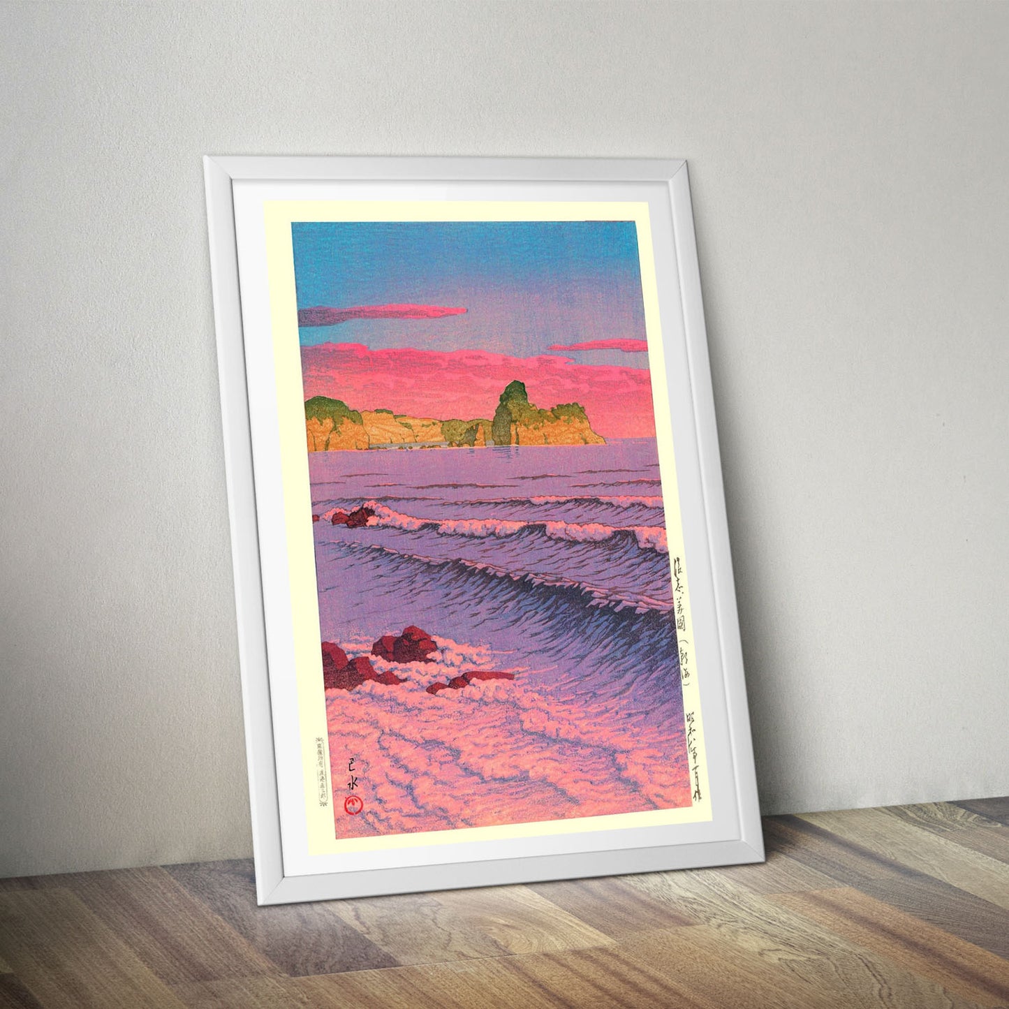 Flex Designs Poster Morning Sea At Shiribeshi by Kawase Hasui 5 x 7" Home Goods - Artist Artwork  Poster