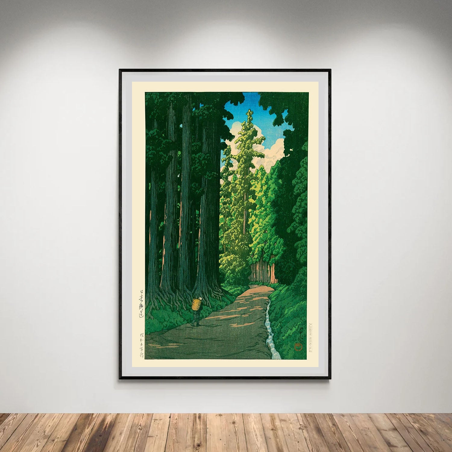 Flex Designs Poster Road To Nikko by Kawase Hasui 5 x 7" Home Goods - Artist Artwork  Poster