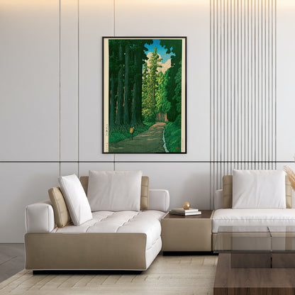 Flex Designs Poster Road To Nikko by Kawase Hasui 11 x 17" Home Goods - Artist Artwork  Poster