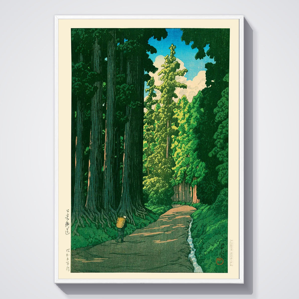 Flex Designs Poster Road To Nikko by Kawase Hasui 11 x 17" Home Goods - Artist Artwork  Poster