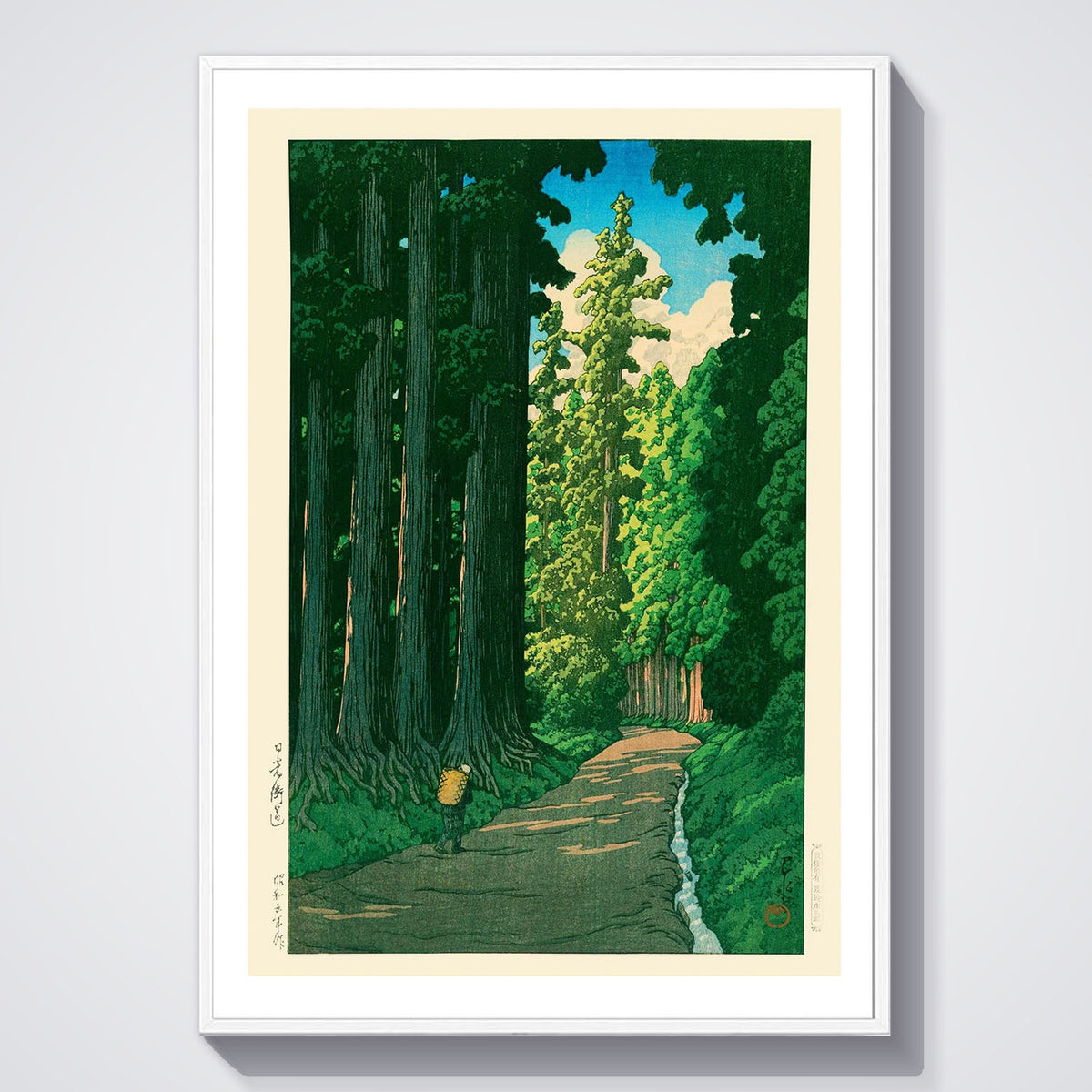 Flex Designs Poster Road To Nikko by Kawase Hasui 5 x 7" Home Goods - Artist Artwork  Poster