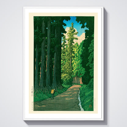 Flex Designs Poster Road To Nikko by Kawase Hasui 5 x 7" Home Goods - Artist Artwork  Poster