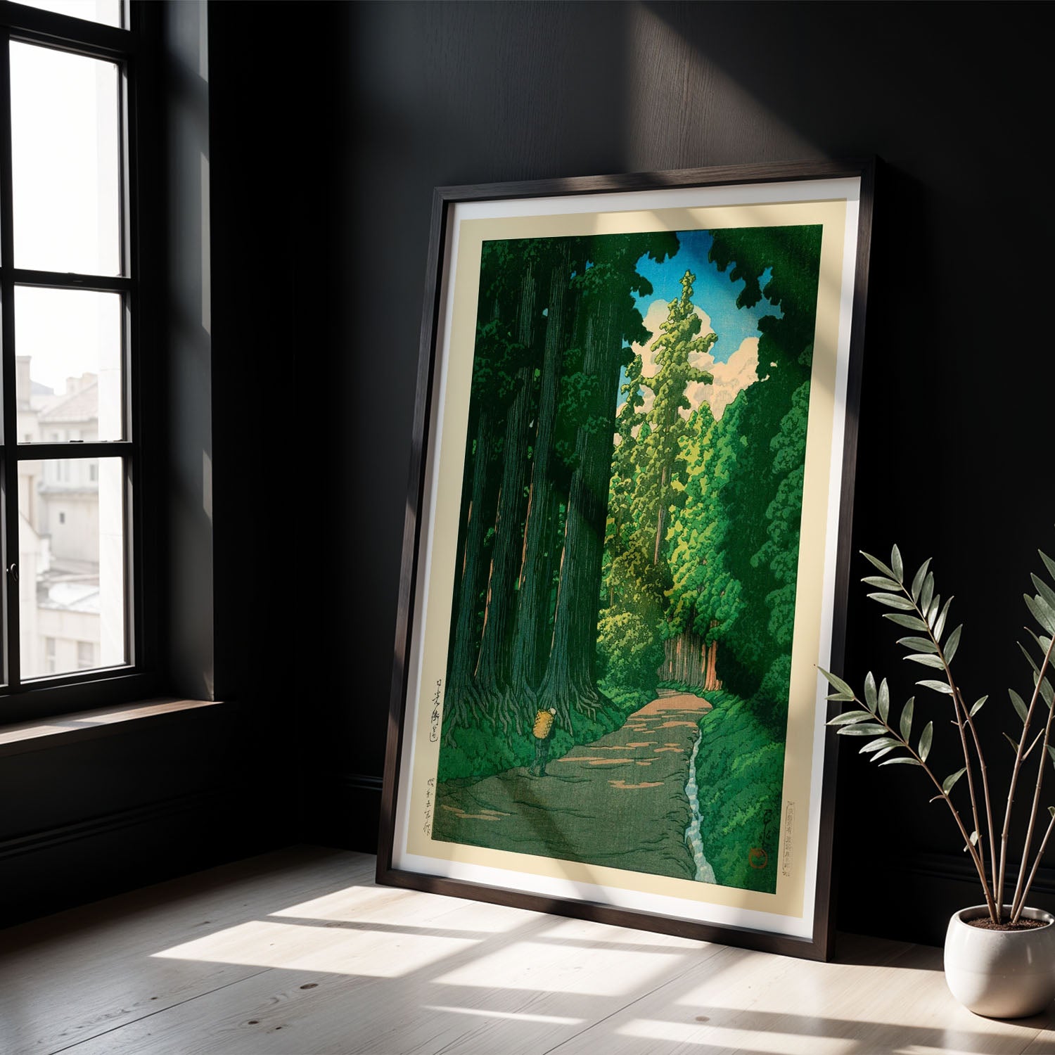 Flex Designs Poster Road To Nikko by Kawase Hasui 5 x 7" Home Goods - Artist Artwork  Poster