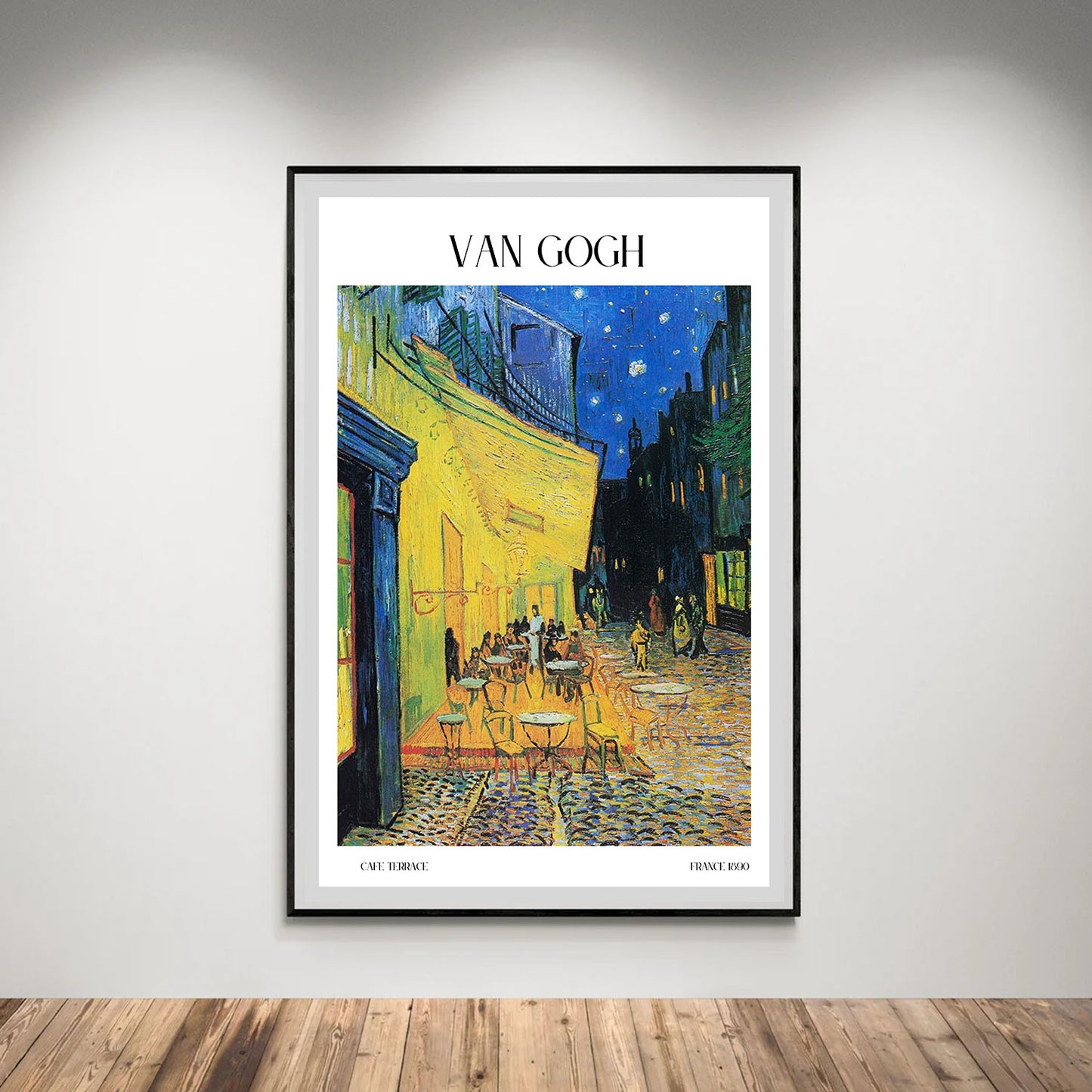 Flex Designs Poster Cafe Terrace by Vincent Van Gogh 5 x 7" Home Goods - Artist Artwork  Poster