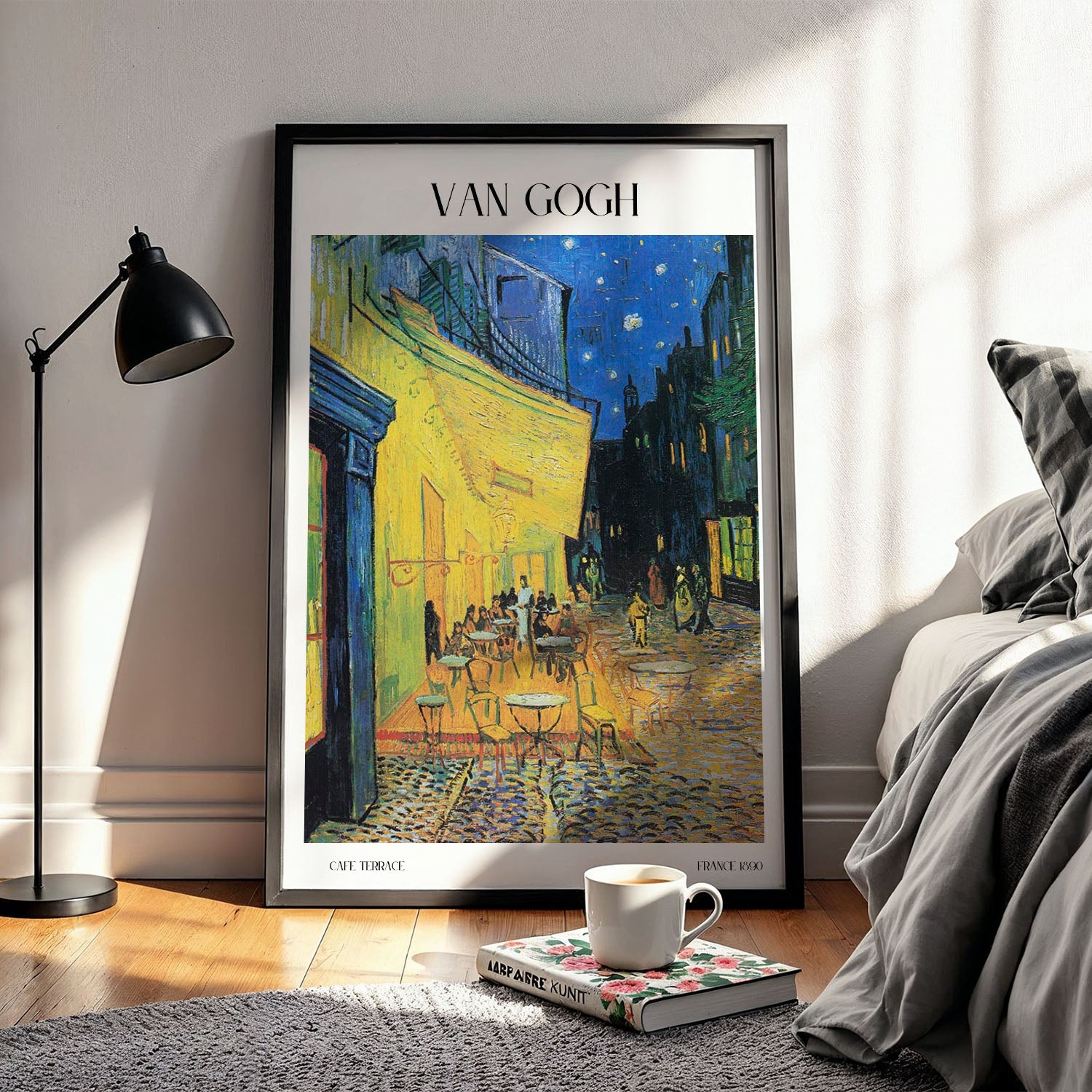Flex Designs Poster Cafe Terrace by Vincent Van Gogh 11 x 17" Home Goods - Artist Artwork  Poster