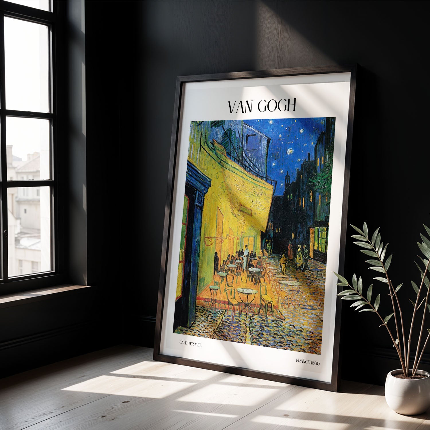 Flex Designs Poster Cafe Terrace by Vincent Van Gogh 5 x 7" Home Goods - Artist Artwork  Poster