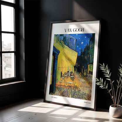 Flex Designs Poster Cafe Terrace by Vincent Van Gogh 5 x 7" Home Goods - Artist Artwork  Poster