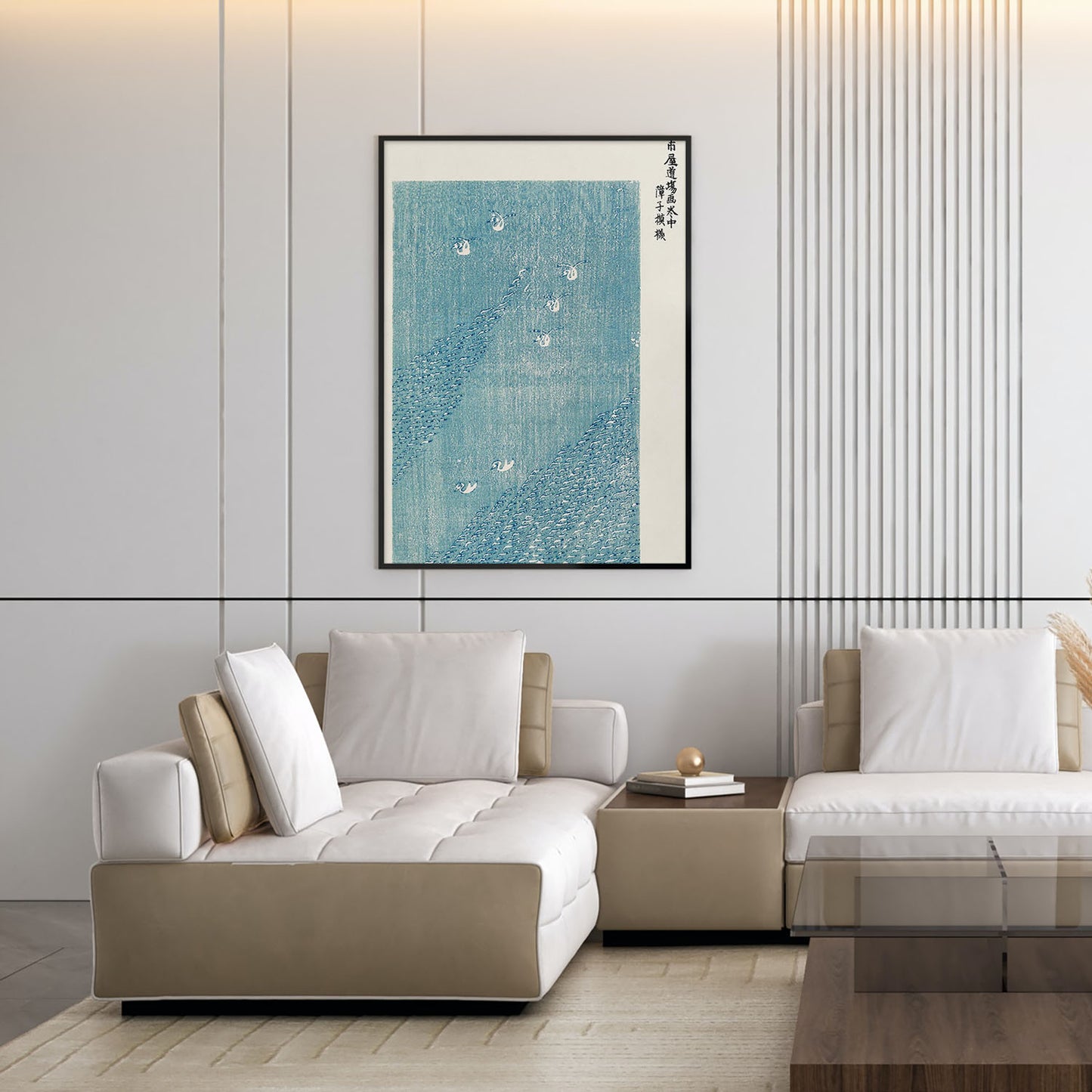 Flex Designs Poster Yatsuo No Tsubaki Blue Lake by Taguchi Tomoki 11 x 17" Home Goods - Artist Artwork  Poster