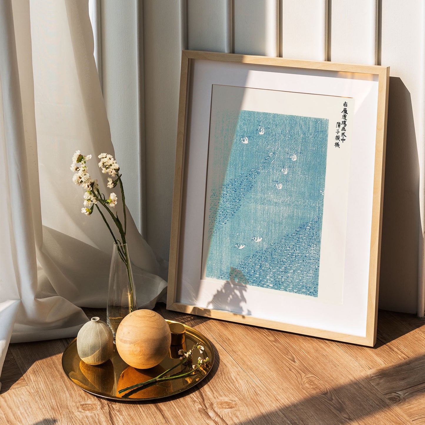 Flex Designs Poster Yatsuo No Tsubaki Blue Lake by Taguchi Tomoki 5 x 7" Home Goods - Artist Artwork  Poster
