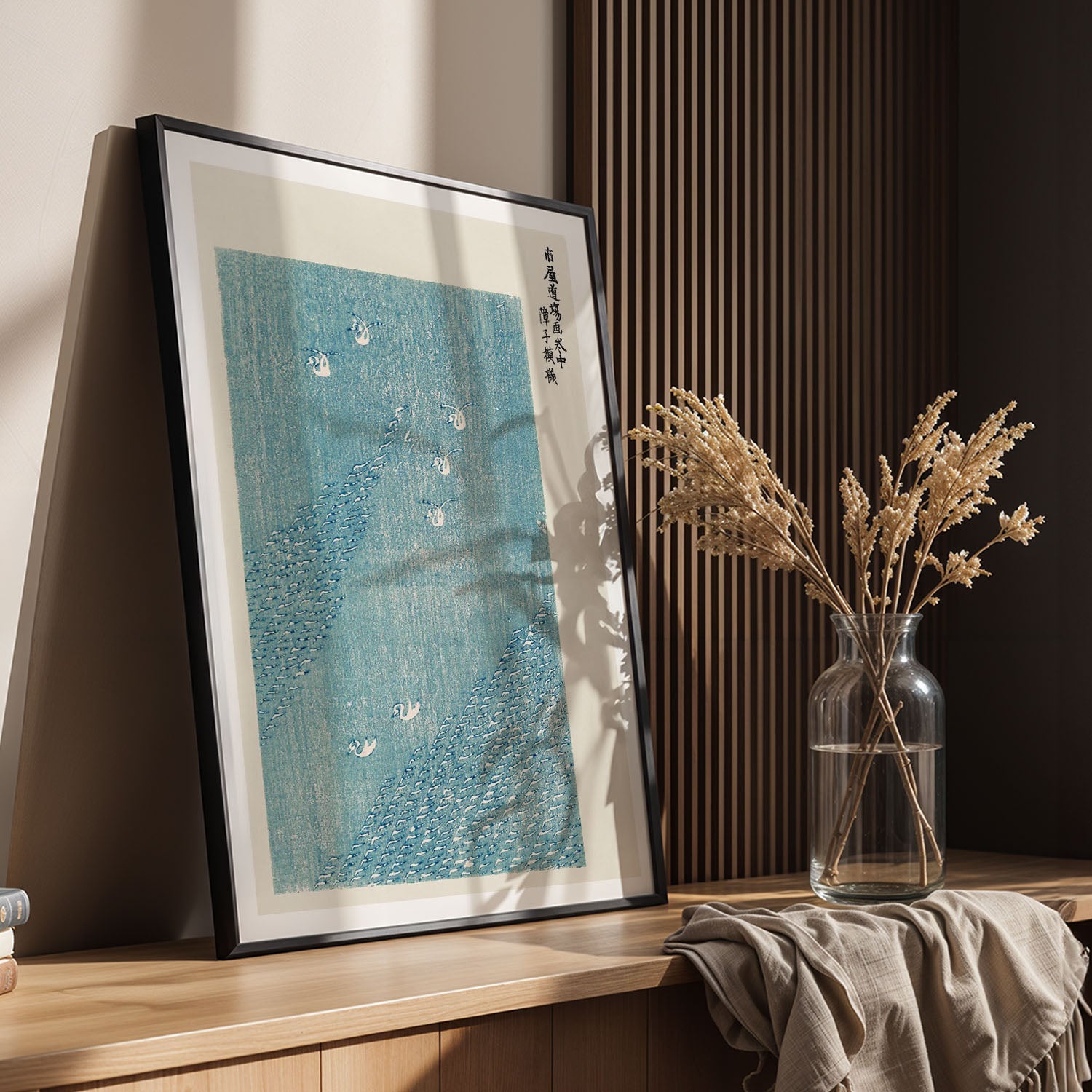 Flex Designs Poster Yatsuo No Tsubaki Blue Lake by Taguchi Tomoki 11 x 17" Home Goods - Artist Artwork  Poster