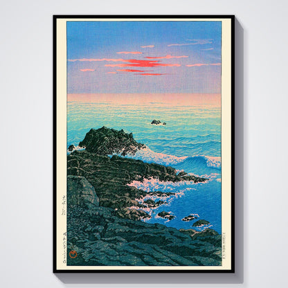 Flex Designs Poster Morning of Cape Inubo by Kawase Hasui 11 x 17" Home Goods - Artist Artwork  Poster