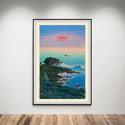 Flex Designs Poster Morning of Cape Inubo by Kawase Hasui 5 x 7" Home Goods - Artist Artwork  Poster
