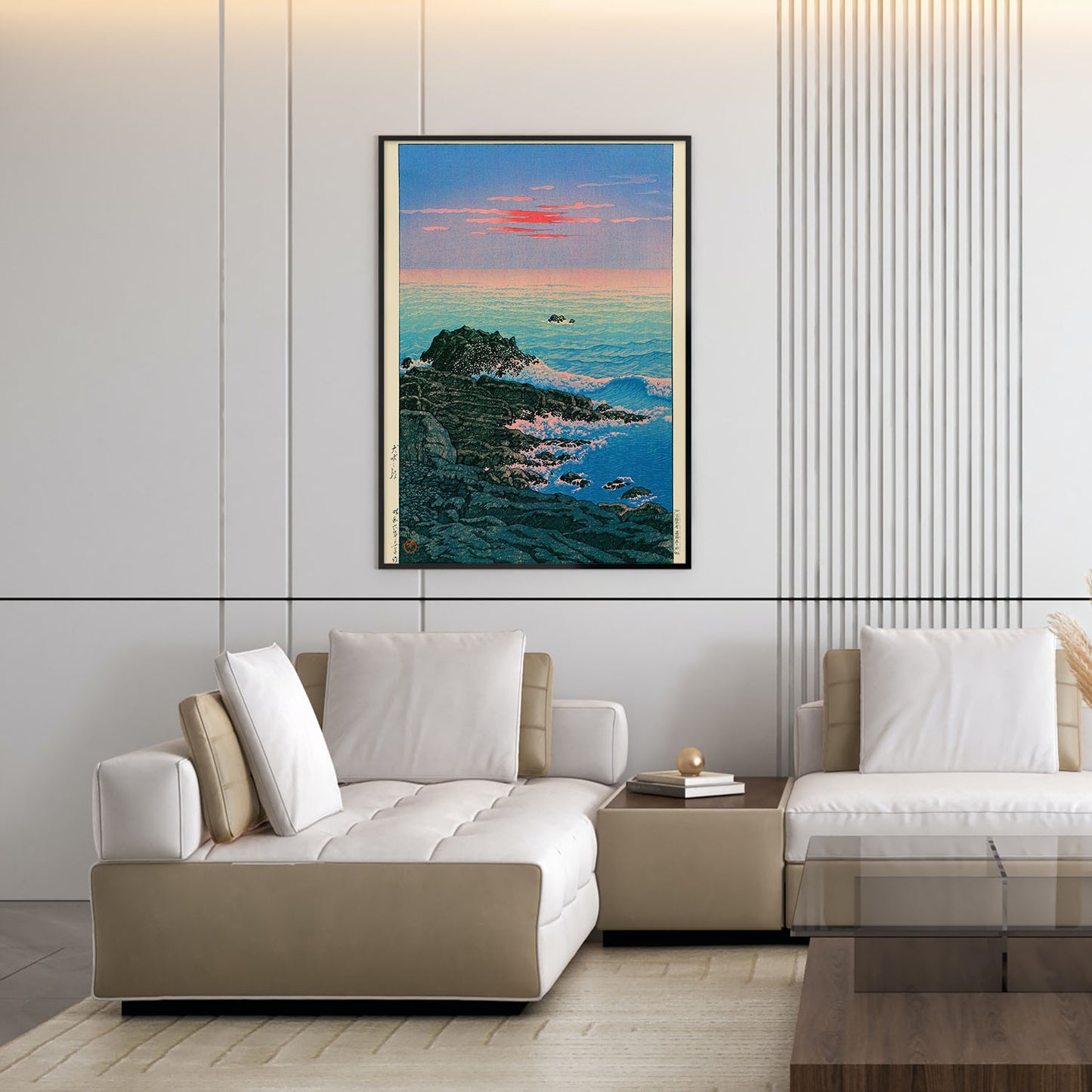 Flex Designs Poster Morning of Cape Inubo by Kawase Hasui 11 x 17" Home Goods - Artist Artwork  Poster