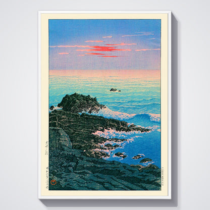 Flex Designs Poster Morning of Cape Inubo by Kawase Hasui 11 x 17" Home Goods - Artist Artwork  Poster