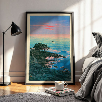 Flex Designs Poster Morning of Cape Inubo by Kawase Hasui 11 x 17" Home Goods - Artist Artwork  Poster