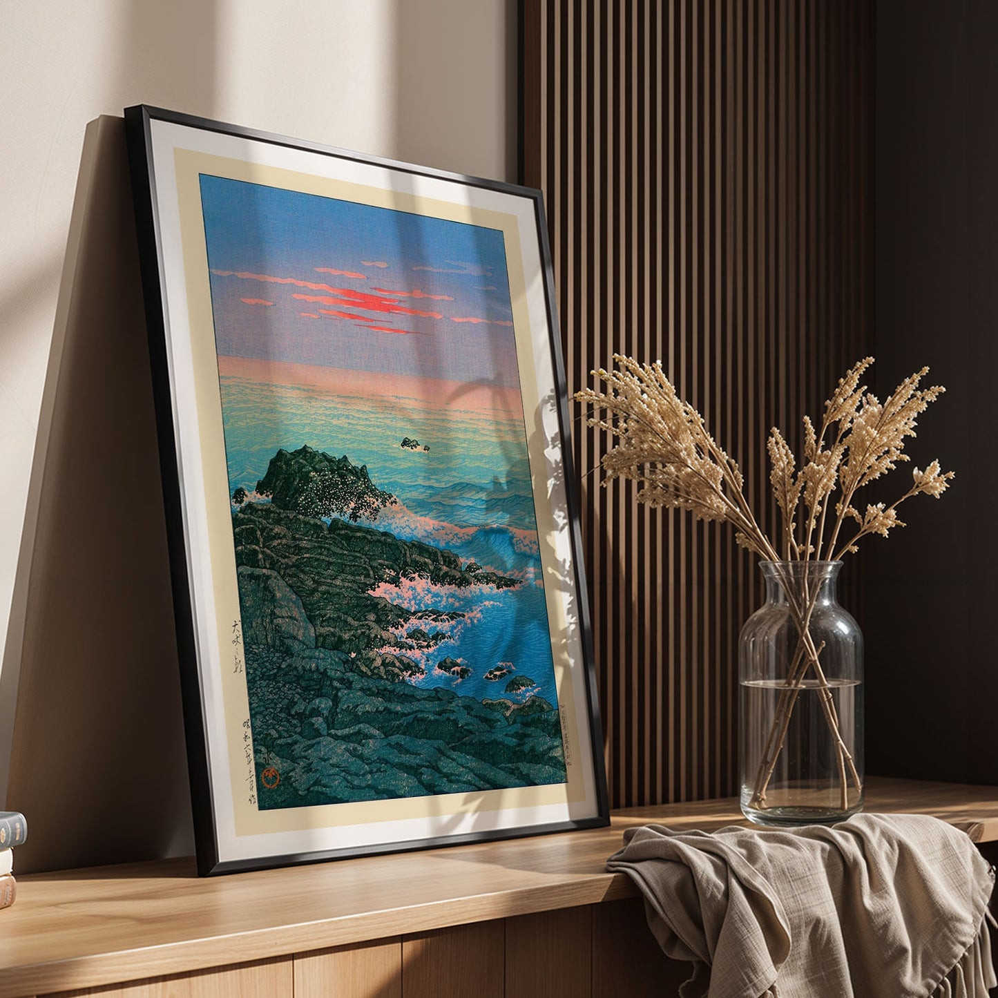 Flex Designs Poster Morning of Cape Inubo by Kawase Hasui 11 x 17" Home Goods - Artist Artwork  Poster