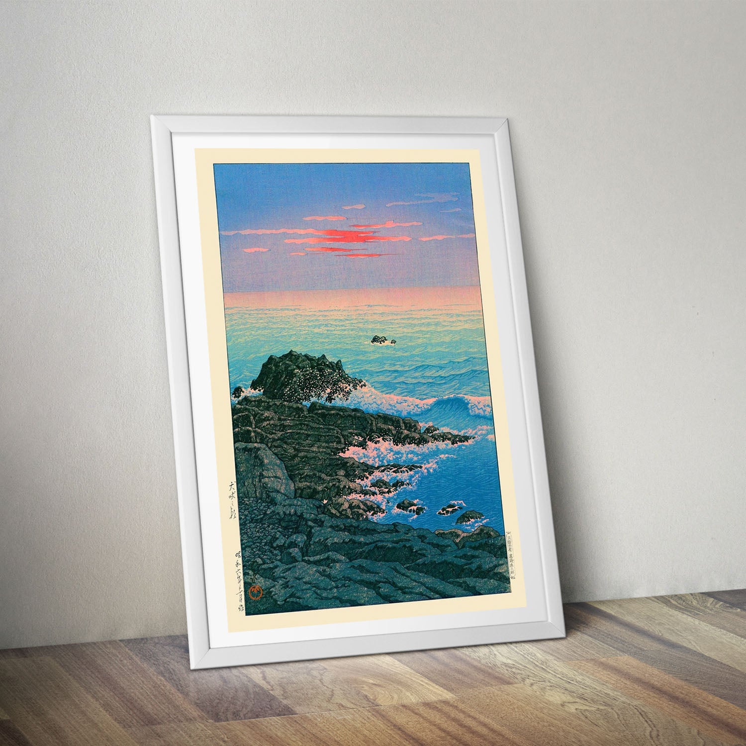 Flex Designs Poster Morning of Cape Inubo by Kawase Hasui 5 x 7" Home Goods - Artist Artwork  Poster