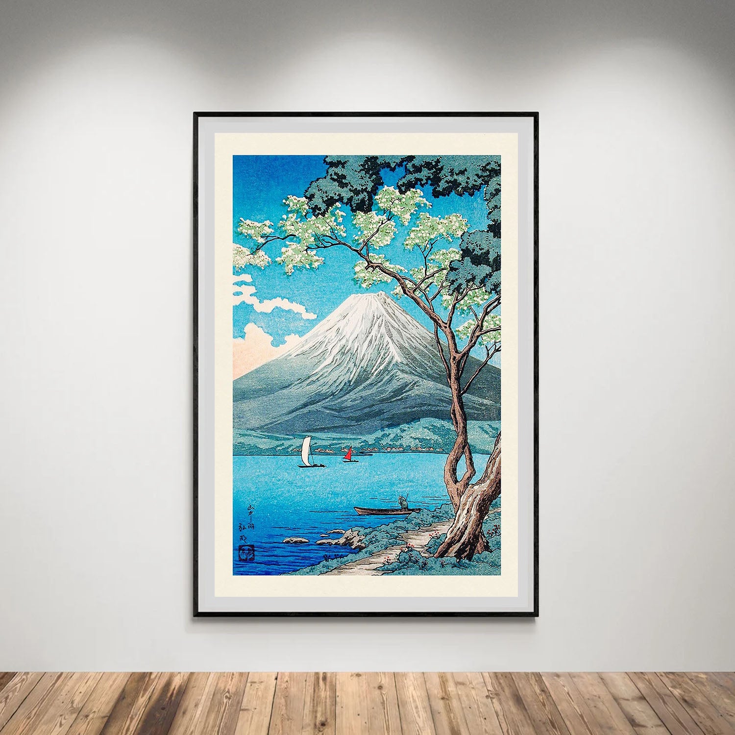 Flex Designs Poster Mount Fuji from Lake Yamanaka by Hiroaki Takahashi 5 x 7" Home Goods - Artist Artwork  Poster