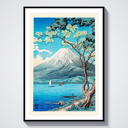 Flex Designs Poster Mount Fuji from Lake Yamanaka by Hiroaki Takahashi 5 x 7" Home Goods - Artist Artwork  Poster