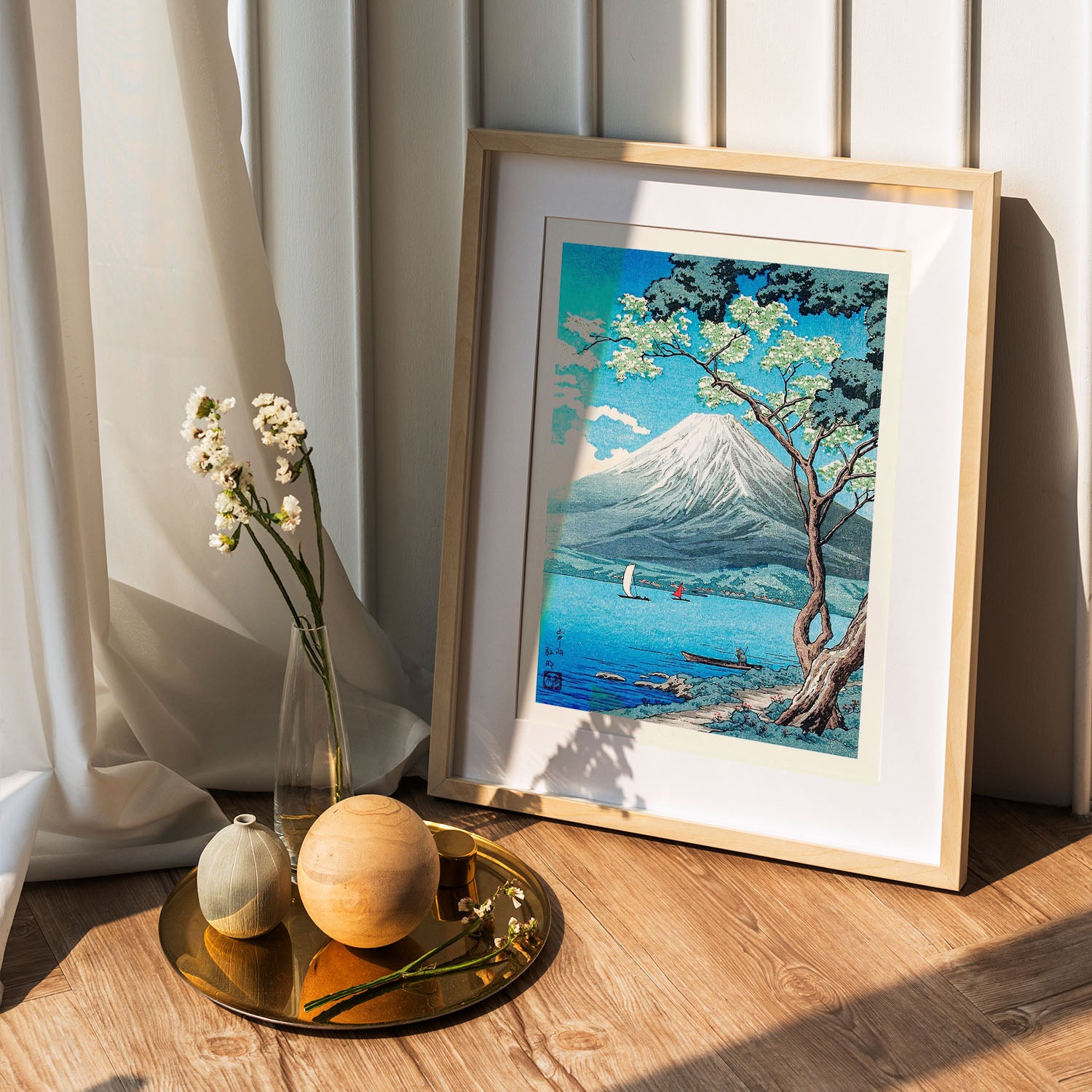Flex Designs Poster Mount Fuji from Lake Yamanaka by Hiroaki Takahashi 5 x 7" Home Goods - Artist Artwork  Poster