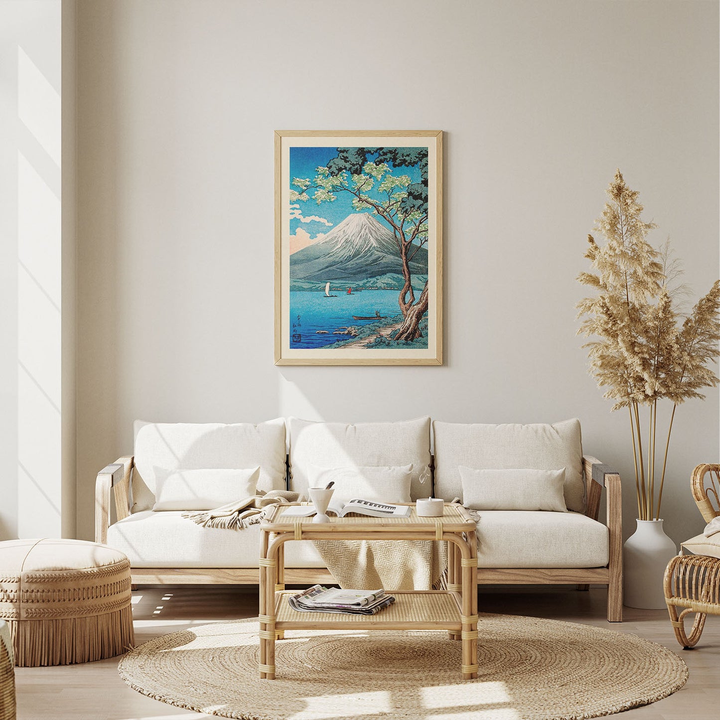 Flex Designs Poster Mount Fuji from Lake Yamanaka by Hiroaki Takahashi 11 x 17" Home Goods - Artist Artwork  Poster