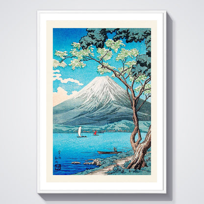 Flex Designs Poster Mount Fuji from Lake Yamanaka by Hiroaki Takahashi 5 x 7" Home Goods - Artist Artwork  Poster