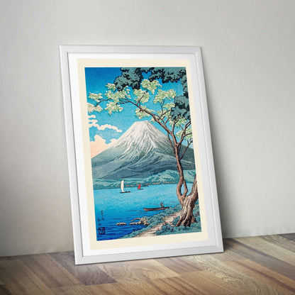 Flex Designs Poster Mount Fuji from Lake Yamanaka by Hiroaki Takahashi 5 x 7" Home Goods - Artist Artwork  Poster