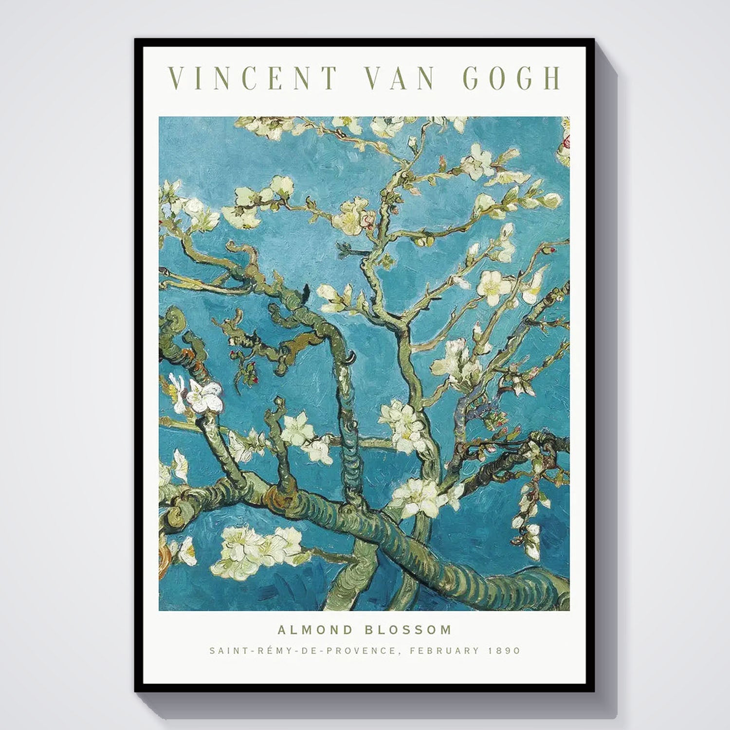 Flex Designs Poster Almond Blossom by Vincent Van Gogh 11 x 17" Home Goods - Artist Artwork  Poster